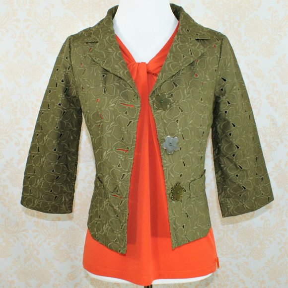 Cynthia Steffe Jackets & Blazers - NWOT Cynthia Steffe cutwork cropped jacket S